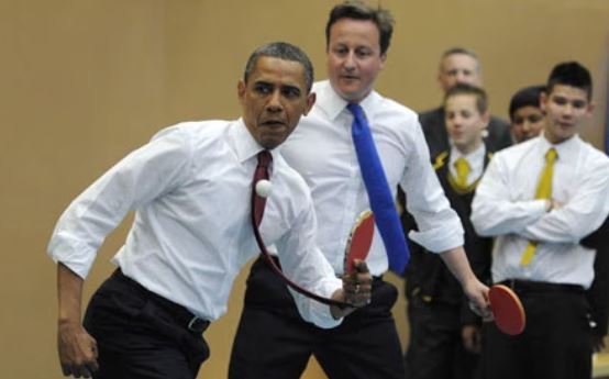 Barack Obama og David Cameron